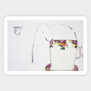 Teacup Elephant Sticker